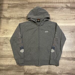 Gray women’s Harley Davidson zip up